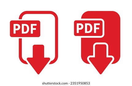 pdf download icon on white background