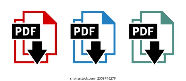 pdf ícone de download em fundo branco