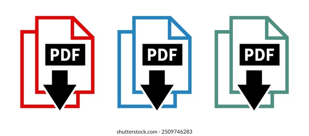 pdf ícone de download em fundo branco