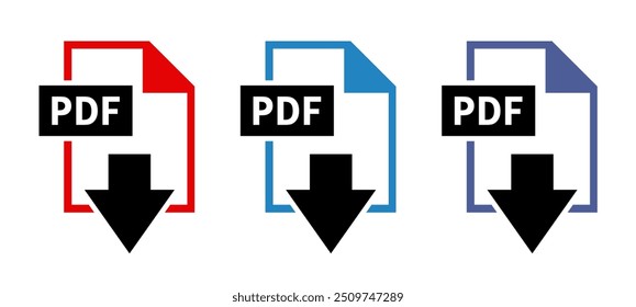 pdf-Download-Symbol auf weißem Hintergrund