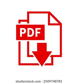 pdf-Download-Symbol auf weißem Hintergrund