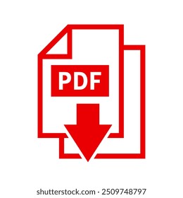 pdf-Download-Symbol auf weißem Hintergrund