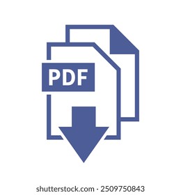 pdf ícone de download em fundo branco