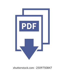 pdf ícone de download em fundo branco