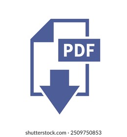 pdf ícone de download em fundo branco