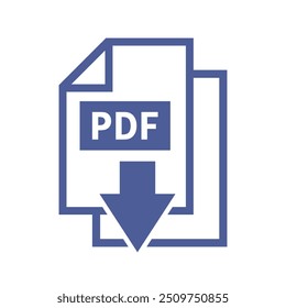 pdf ícone de download em fundo branco