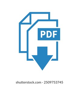 pdf ícone de download em fundo branco