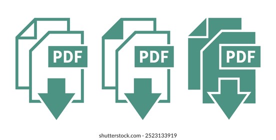 pdf-Download-Symbol auf weißem Hintergrund