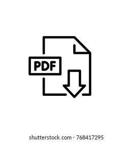 pdf download icon vector