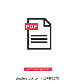 PDF download icon vector illustration