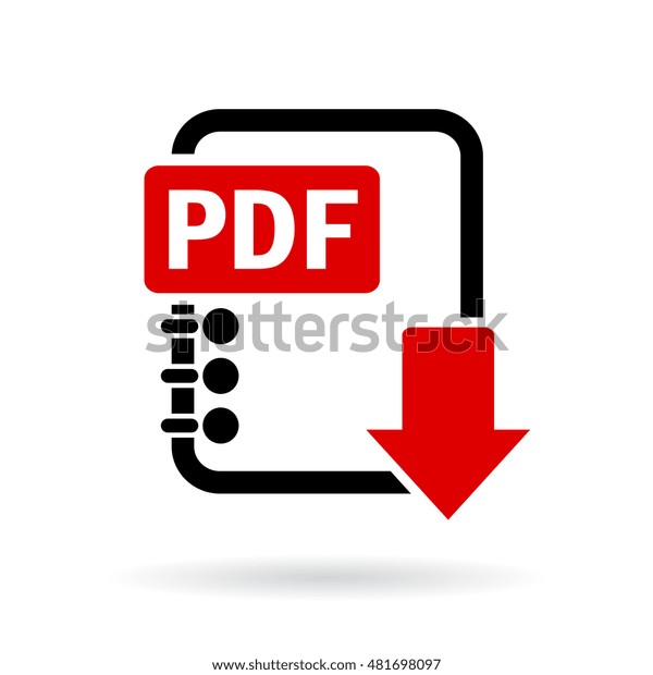 Pdf Download Icon Vector Illustration Isolated: vector de stock (libre ...