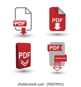 PDF Download Icons