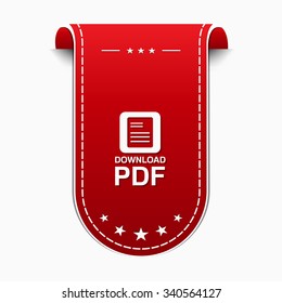PDF Download Red Vector Icon Design