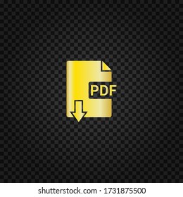 PDF download vector icon.PDF document,file symbol