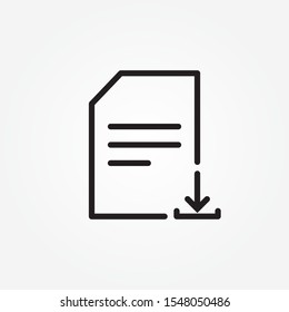 PDF download vector icon. Simple flat pictogram for business, marketing, internet concept. Vector illustration on white background.