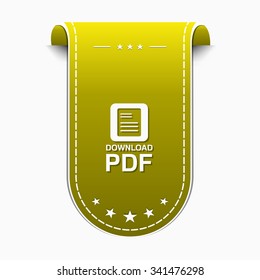 PDF Download Yellow Vector Icon Design