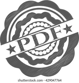 PDF draw with pencil effect