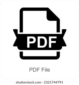 PDF File and Document Icon Concept