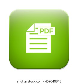 PDF file document icon. Download pdf button