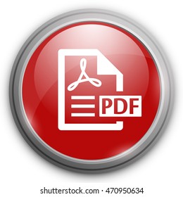 PDF file document icon. Download pdf button