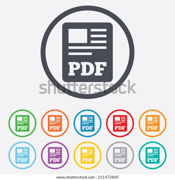 Pdf File Document Icon Download Pdf のベクター画像素材 ロイヤリティフリー