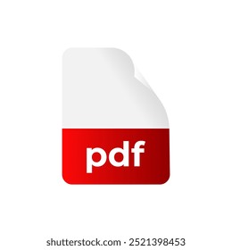 Ícone de documento de arquivo Pdf. Documento de texto Pdf