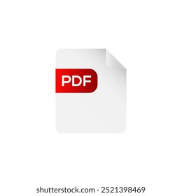 Ícone de documento de arquivo Pdf. Documento de texto Pdf