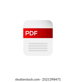 Ícone de documento de arquivo Pdf. Documento de texto Pdf