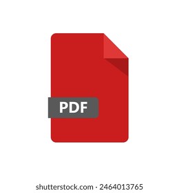 pdf file, pdf document - vector icon	