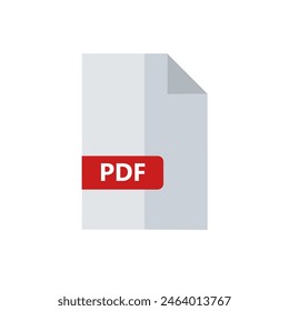 pdf file, pdf document - vector icon	