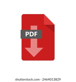 pdf file, pdf document - vector icon