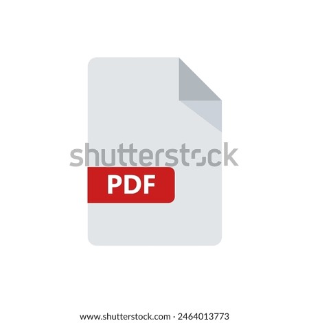 pdf file, pdf document - vector icon	