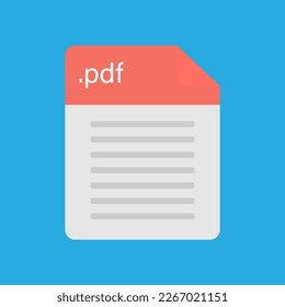 archivo PDF. Descargar formato pdf. documento PDF. Guardar archivo pdf. Icono de vector