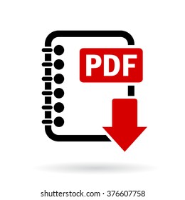Pdf file download icon