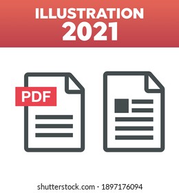 PDF file download icon. Document text, symbol web format information