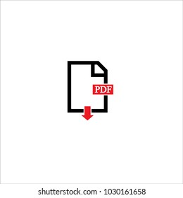 pdf file download icon vector