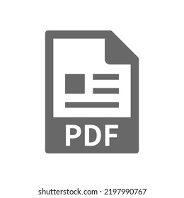 Pdf-Datei herunterladen Vektorsymbol. Symbol im PDF-Format speichern oder laden.