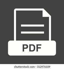 PDF, file, extension icon vector image. Can also be used for file format, design and storage. Suitable for mobile apps, web apps and print media.