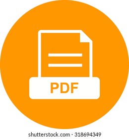 PDF, file, extension icon vector image. Can also be used for file format, design and storage. Suitable for mobile apps, web apps and print media.