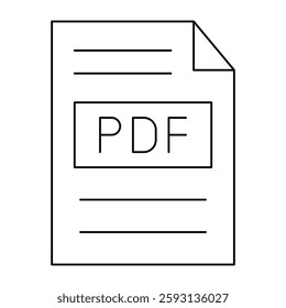 PDF File Glyph Icon Design For Personal nad Commercial Use