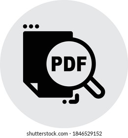 Icono de archivo Pdf para cualquier sitio web de presentación de aplicaciones móviles