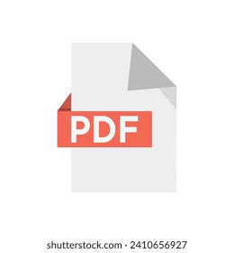 pdf file icon of color style design vector template