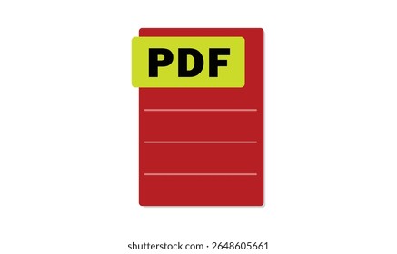PDF file icon design for use.