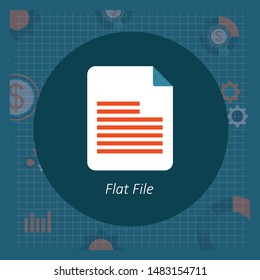 PDF file icon. Flat design graphic illustration. Vector PDF icon