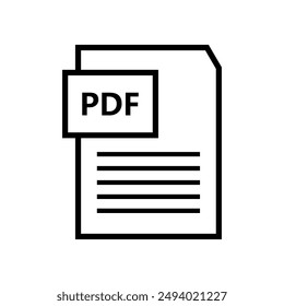 Pdf file icon illustrated on background