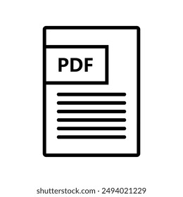 Pdf file icon illustrated on background