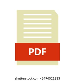 Pdf file icon illustrated on background