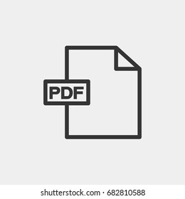 Pdf file  icon illustration isolated vector sign symbol