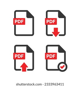 PDF file icon isolated on white background