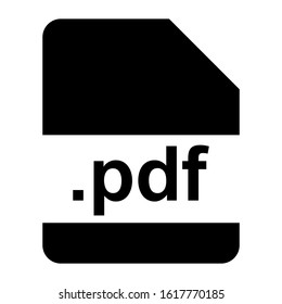 pdf file icon isolated sign symbol vector illustration - high quality black style vector icons
